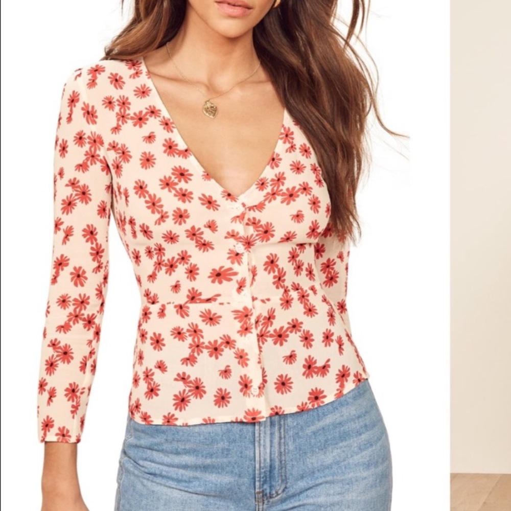 NEW Reformation Jemma Top - Picture 2 of 8